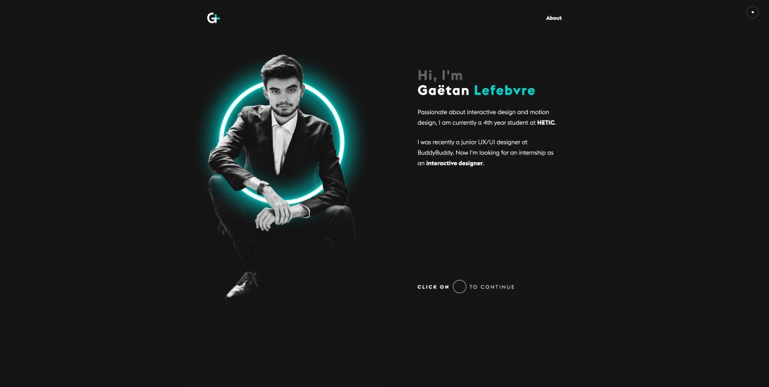 Gaëtan LEFEBVRE | Interactive Designer & Motion Designer