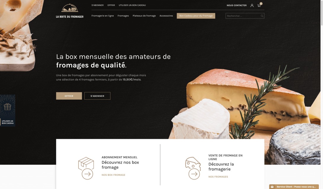 La Boite du fromager : Box fromage et fromagerie en ligne
