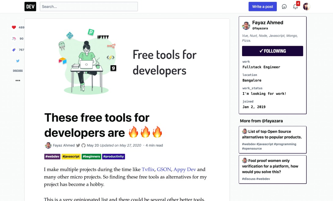 These free tools for developers are 🔥🔥🔥 - DEV Community 👩‍💻👨‍💻