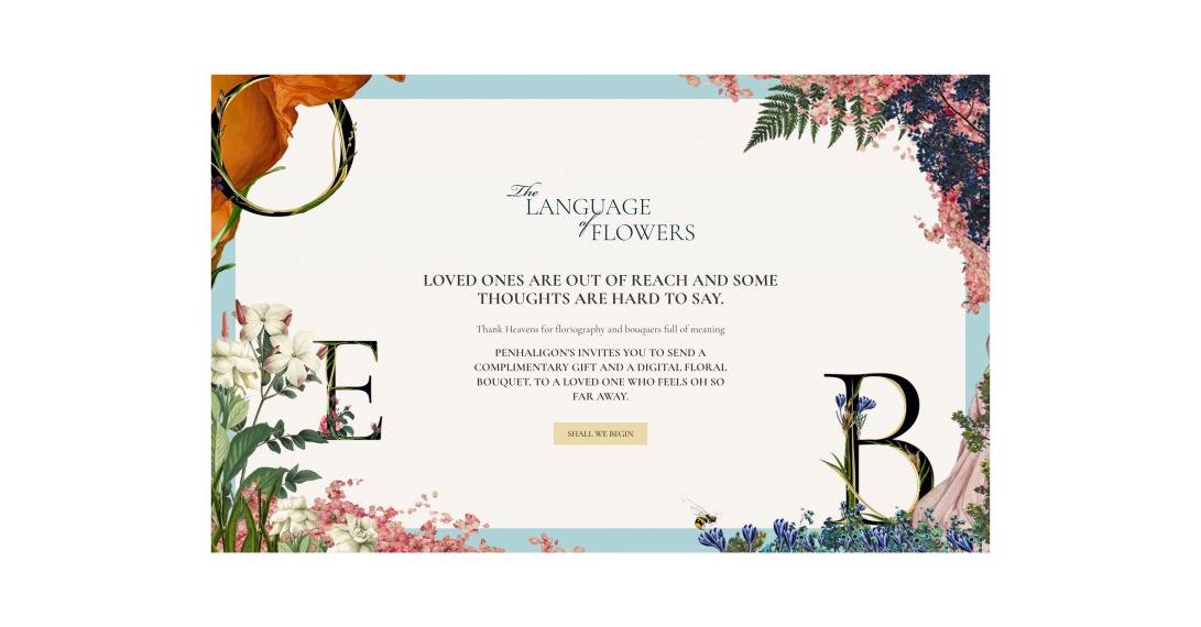 B2C E-commerce - Luxury Beauty Industry - Website for Marketing Campaign - Pengaligon's 'The Language of Flowers'
