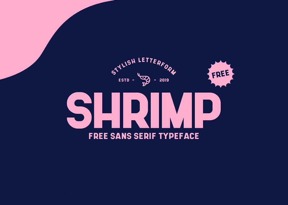 Shrimp free sans serif font
