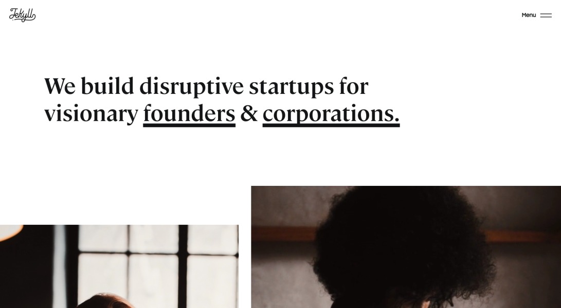 Jekyll • Startup Building for Visionary Founders & Corporations • Jekyll