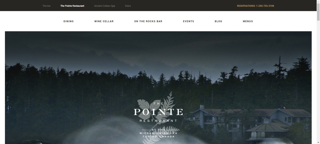 Home | The Pointe Restaurant | Wickaninnish Inn, Tofino