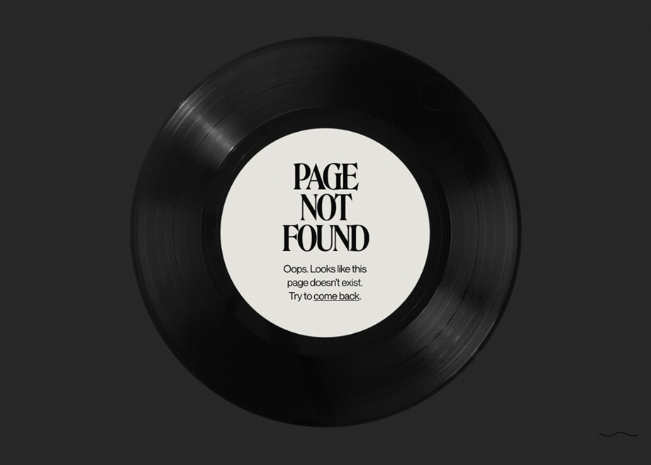 404 error page - Chiara Luzzana sound designer