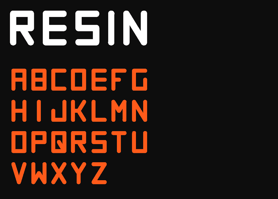 Resin free font