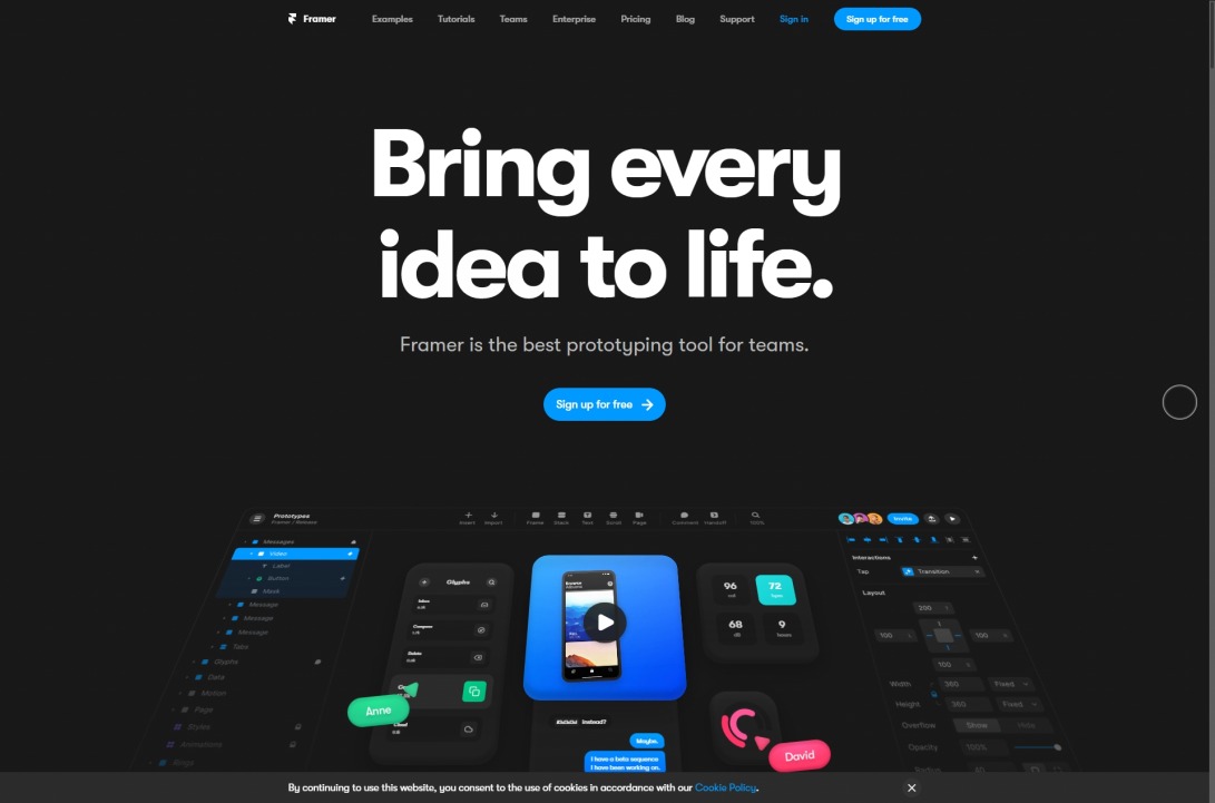 Framer: The prototyping tool for teams