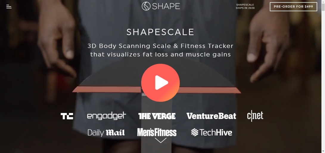 ShapeScale ® — 3D Body Scanner · Scale · Fitness Tracker