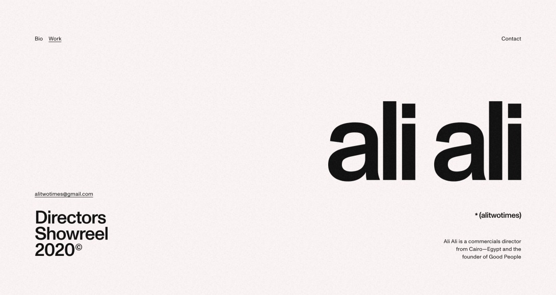 Ali Ali — Director's Showreel / Alitwotimes / Director from Cairo