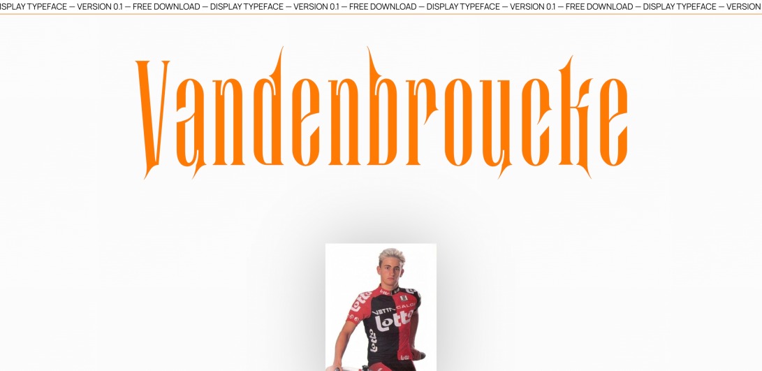 Vandenbroucke Typeface | 0.1