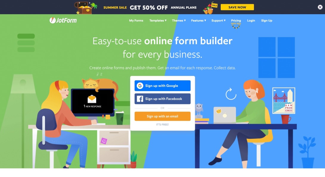 Free Online Form Builder & Form Creator | JotForm