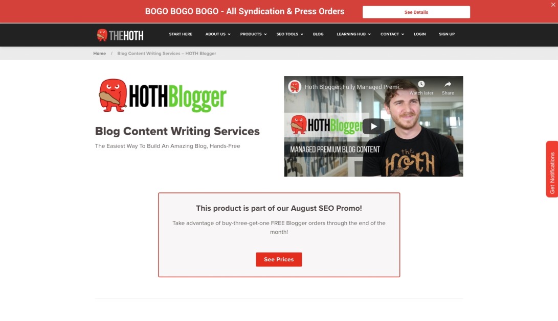 Blog Writing Services: Get Awesome Content - HOTH Blogger