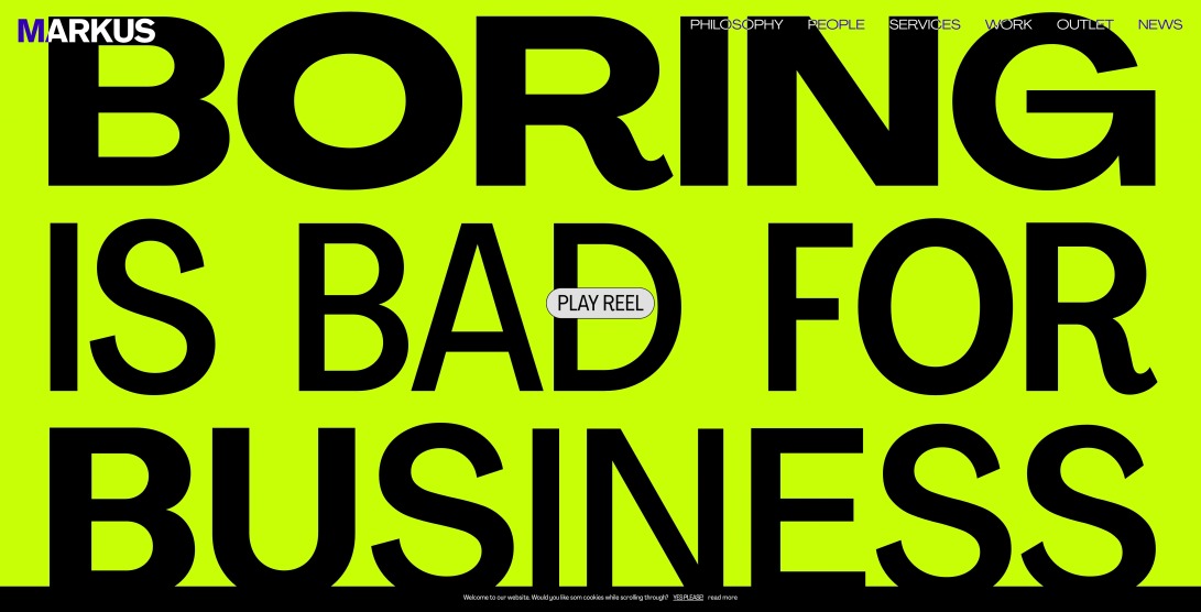 Markus - Boring is bad for business