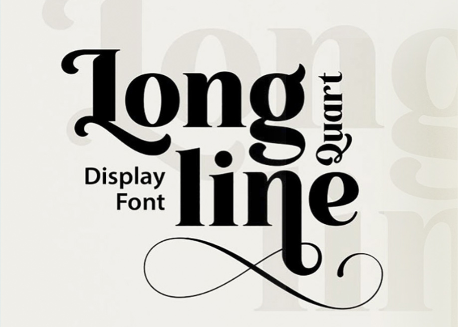 Longline Quart Display font