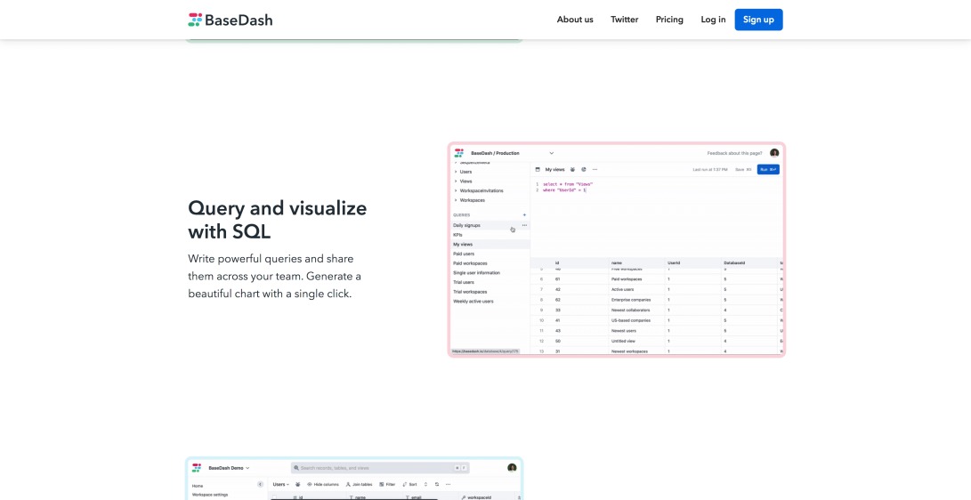 BaseDash | Internal tool to edit your database