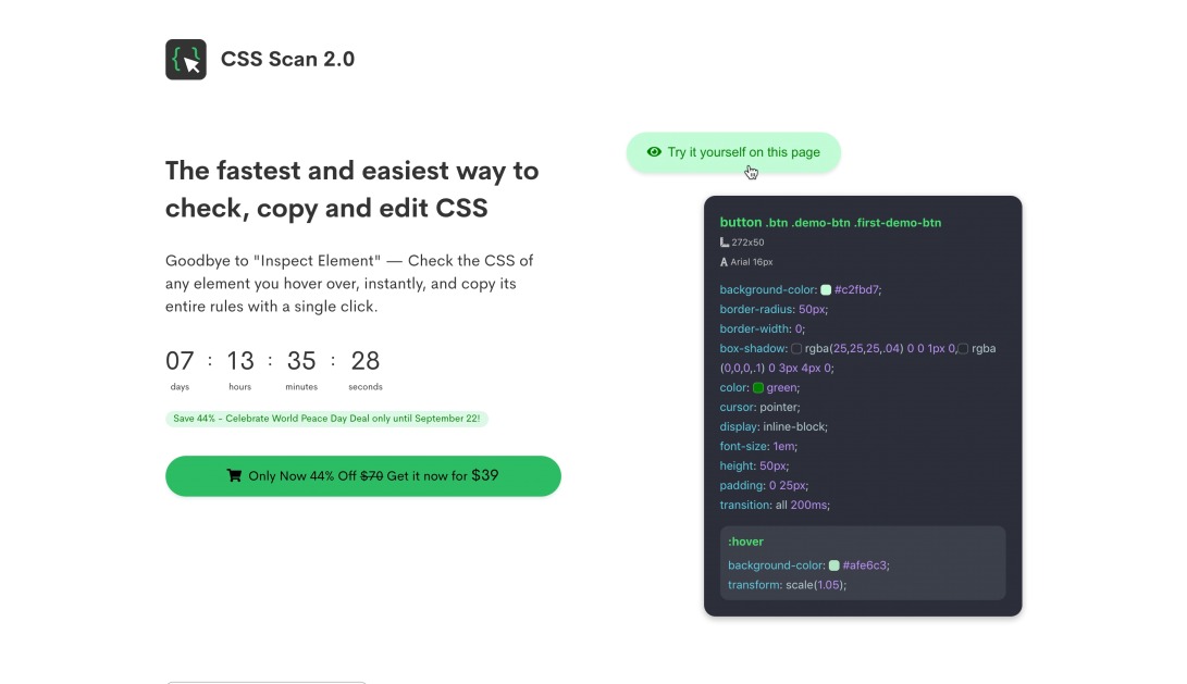 CSS Scan - The fastest and easiest way to check, copy and edit CSS