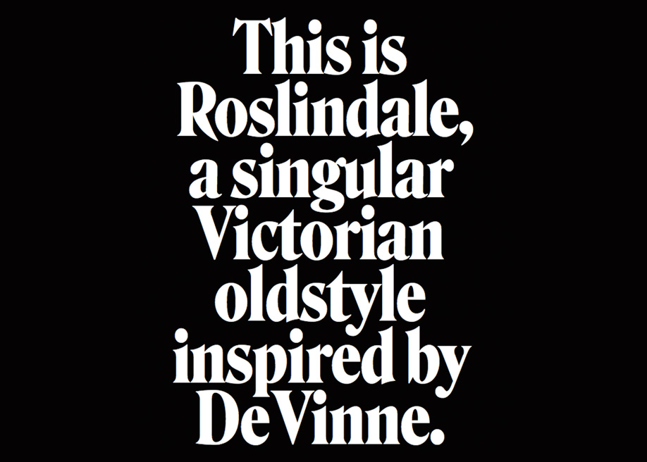 Roslindale font