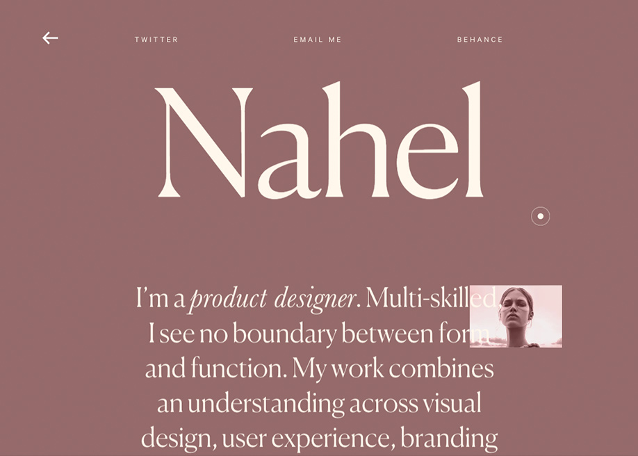 About page - Nahel Moussi