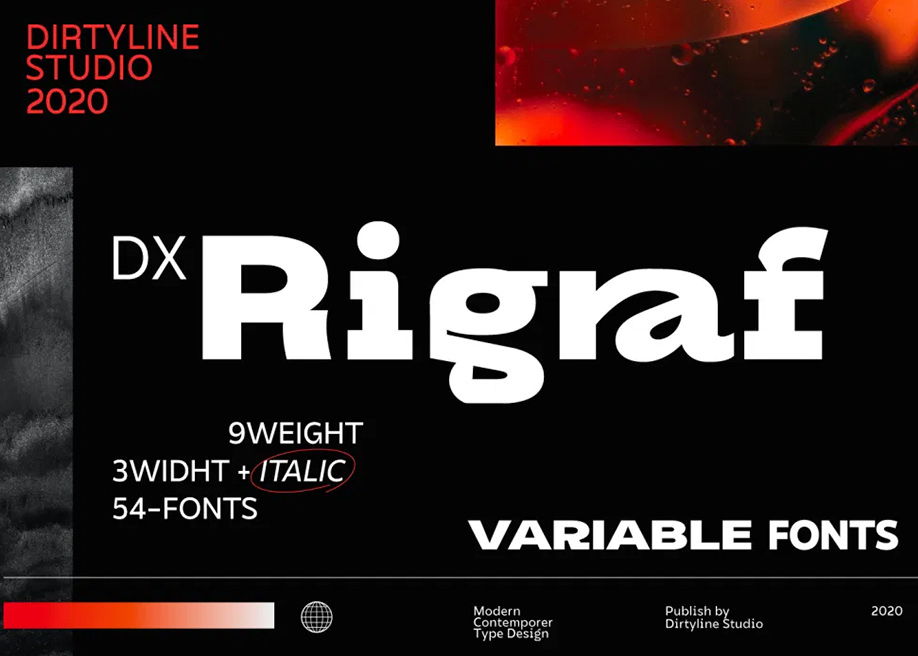 Dx Rigraf font by Dirtyline Studio