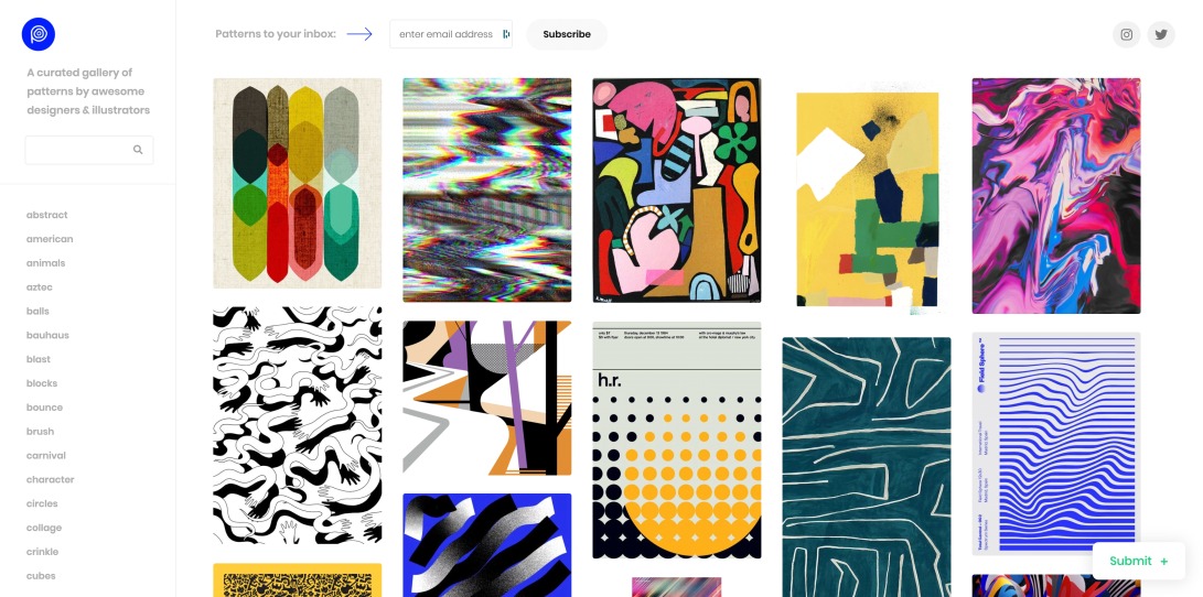Pattern Collect – A curated gallery of patterns by awesome designers & illustrators