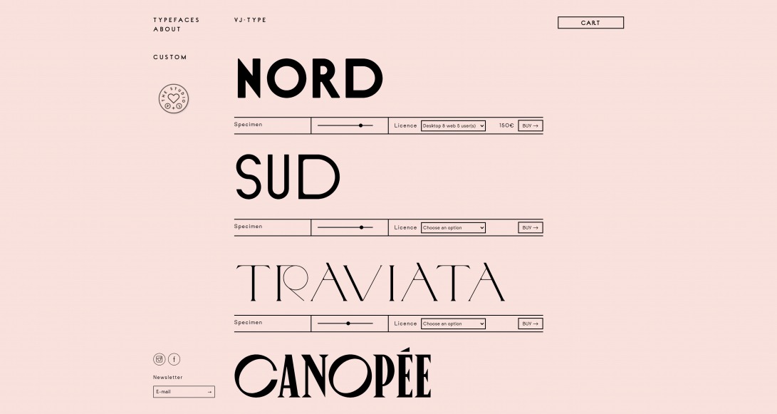 Typefaces - VJ-TYPE