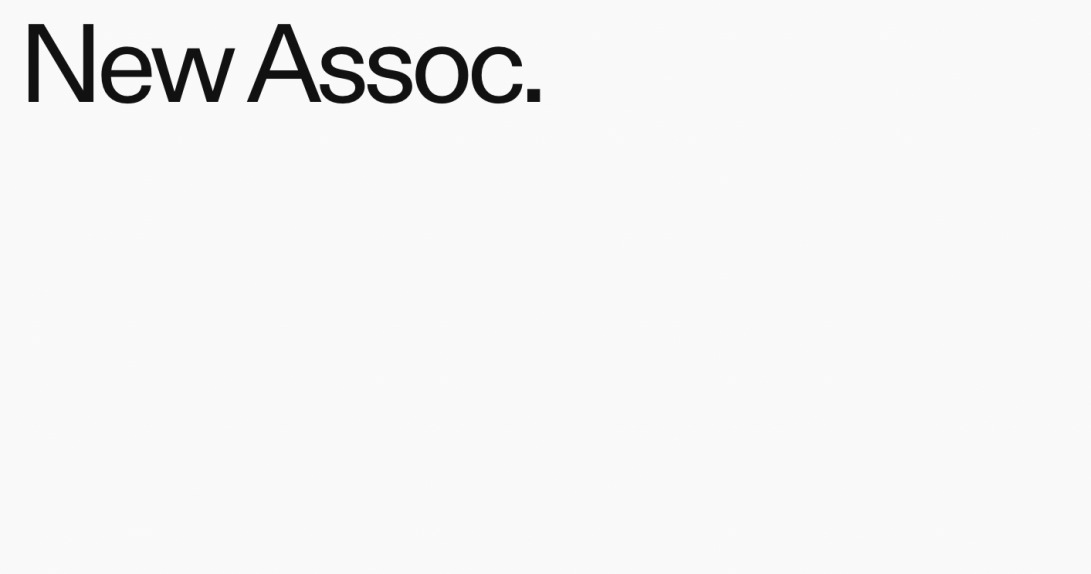 New Assoc.