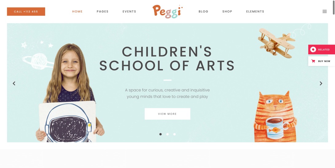 Peggi – A Multipurpose WordPress Children Theme