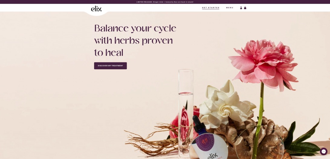 Elix | Balance your cycle with herbs proven  to heal