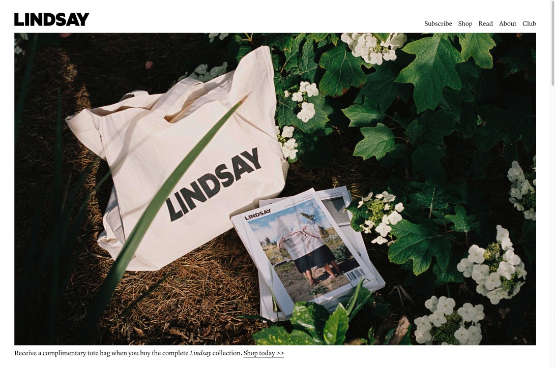 Lindsay | A magazine celebrating the importance of culture and place