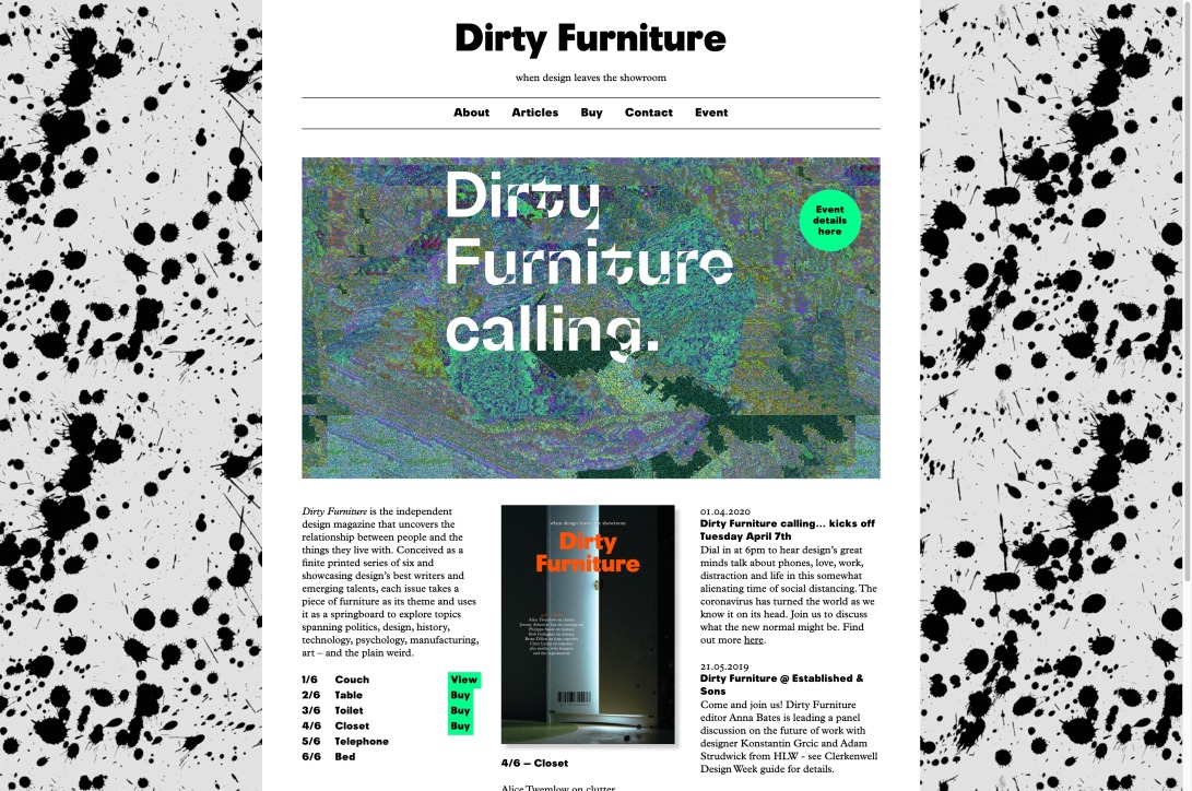 Dirty Furniture | When design leaves the showroom