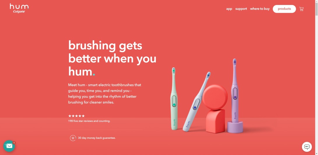 hum - smart connected toothbrushes from Colgate