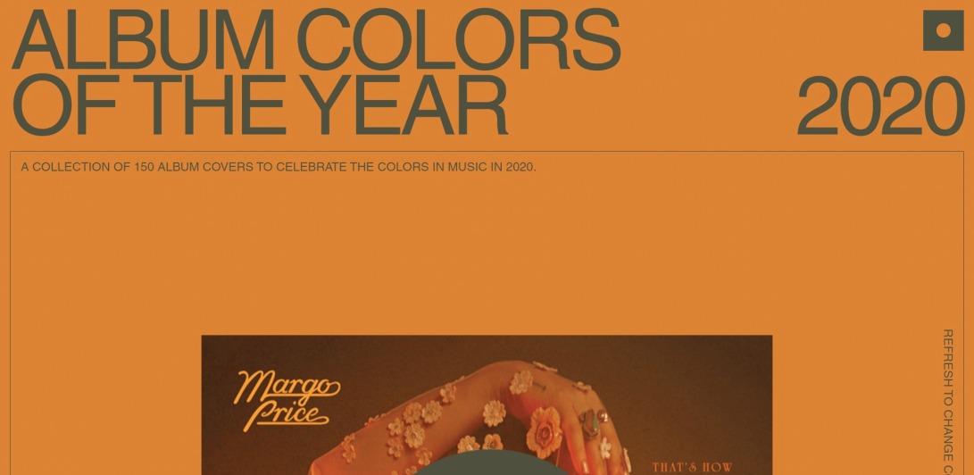 2020 - Album Colors Of The Year