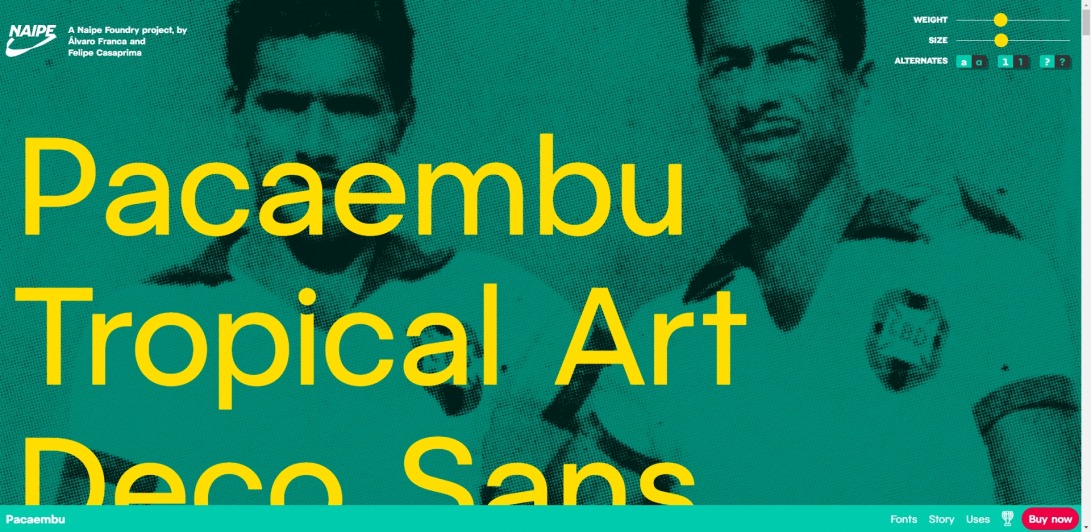 Pacaembu ⚽️ Tropical art deco sans serif