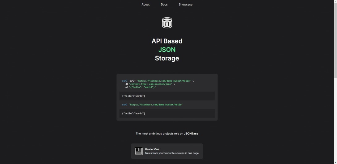 JSONBase - API Based JSON Storage