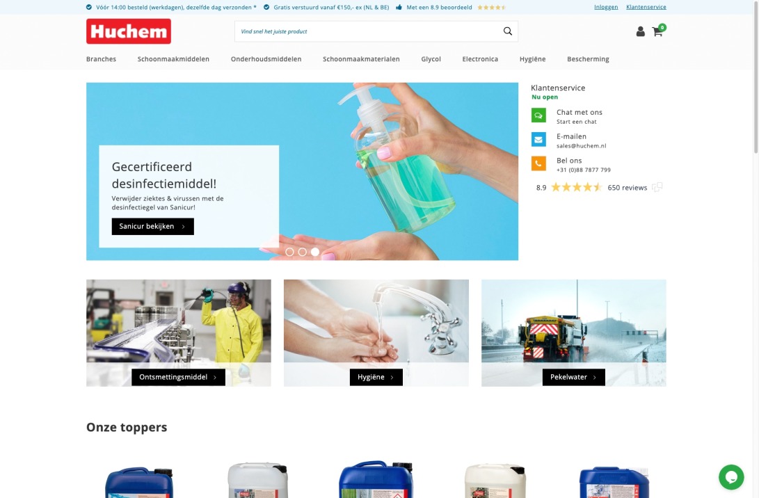 Schoonmaakmiddelen die wérken | Huchem