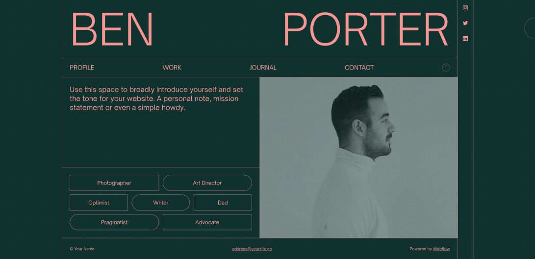 Porter - Webflow HTML Website Template