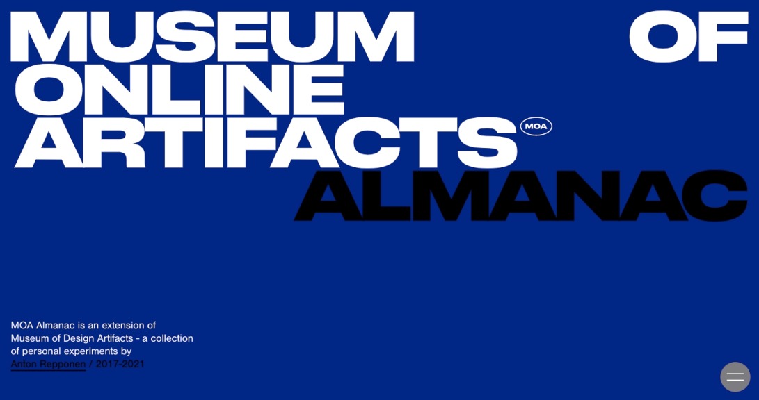 MOA — Museum of Online Artifacts Almanac