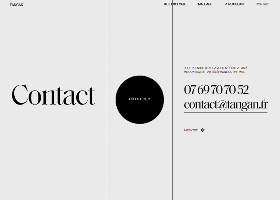 Tangan - Contact page