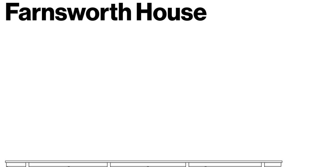 Farnsworth House — The House