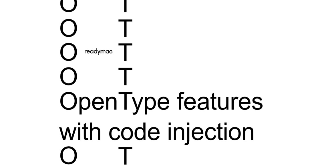 OpenType features with code injection