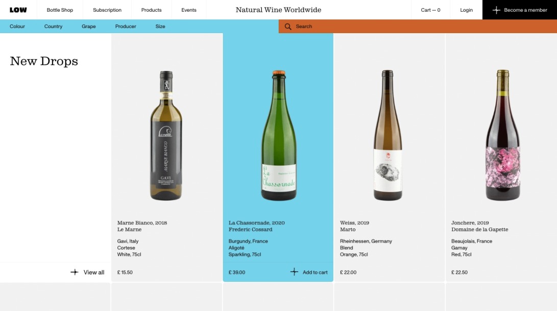 Low Intervention / Natural Wine Shop & Subscription