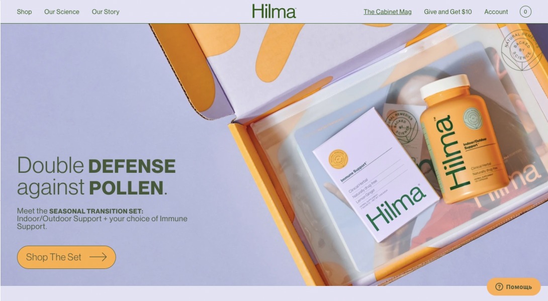 Hilma — Natural remedies, backed by science