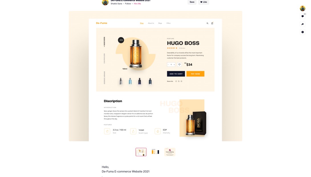 De-Fuma E-commerce Website 2021 by Shakib Sane on Dribbble