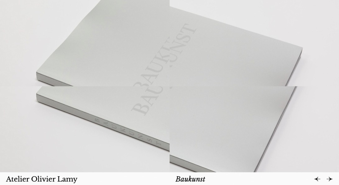 Baukunst - Olivier Lamy, Atelier de création graphique et typographique