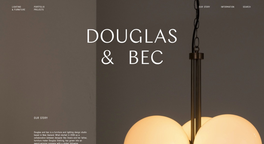 Furniture & Lighting Design - Douglas and Bec