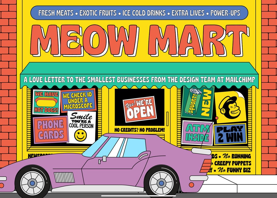 Meow Mart - Colorful and playful illustration