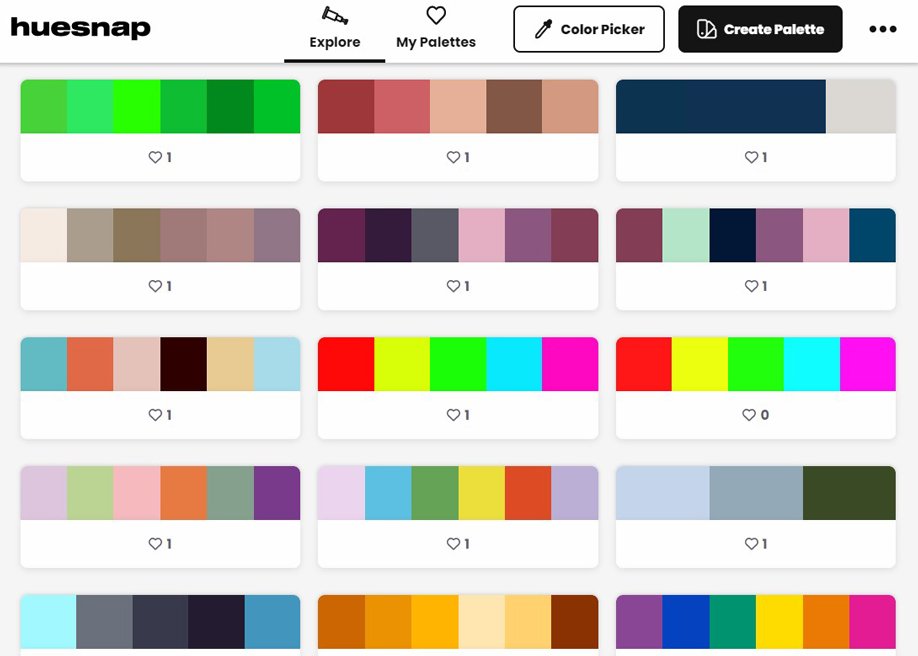 Hue Snap - Color palette generator