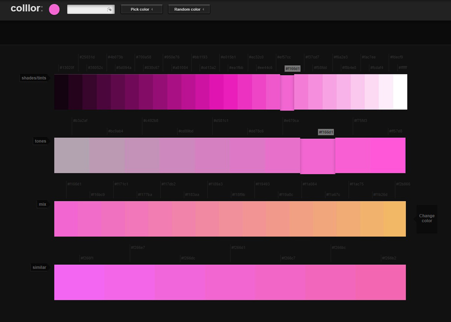 Colllor - Color palette generator with color picker