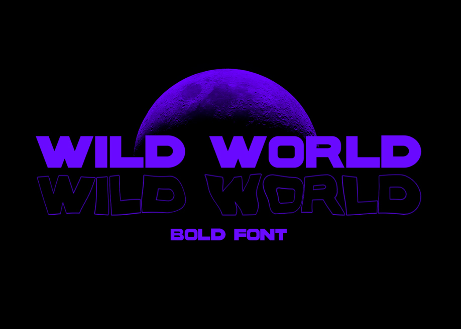 WILD WORD - Bold free font