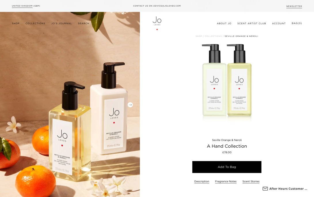 Seville Orange & Neroli Hand Collection