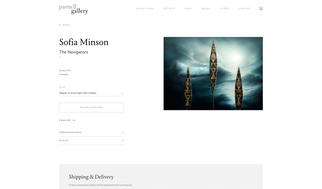 The Navigators by Sofia Minson – Parnell Gallery